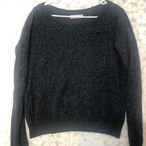 Dark blue off the shoulder sweater